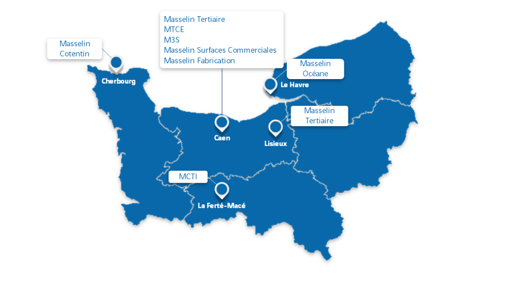 Caen, Le Havre, Cherbourg, Lisieux, La Ferté-Macé